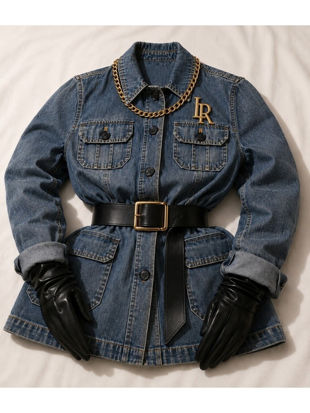 GAP Denim Jacket Womens Medium Utility Spring Blue Jean Button Front